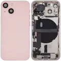 Back Housing W/ Charging Port Flex & Small Parts  For iPhone 13 Mini (EU / Global Version) (Used OEM Pull: Grade A) (Pink)