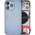 Back Housing W/ Charging Port Flex & Small Parts  For iPhone 13 Pro (EU / Global Version) (Used OEM Pull: Grade B) (Sierra Blue)