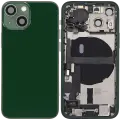 Back Housing W/ Charging Port Flex & Small Parts  For iPhone 13 Mini (US Version) (Used OEM Pull: Grade C) (Green)