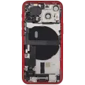 Back Housing W/ Charging Port Flex & Small Parts  For iPhone 13 Mini (US Version) (Used OEM Pull: Grade B) (Red)