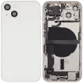Back Housing W/ Charging Port Flex & Small Parts  For iPhone 13 (US Version) (Used OEM Pull: Grade B) (Starlight)