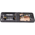 Inner OLED Assembly With Frame Compatible For Samsung Galaxy Z Flip 6 5G (F741) (US & International) (Aftermarket) (Black)