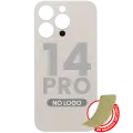 Back Glass With 3M Adhesive For iPhone 14 Pro (No Logo / Large Camera Hole) (Gold)