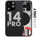 Back Housing W/ Small Parts For iPhone 14 Pro (US Version) (Used OEM Pull: Grade C) (Space Black)