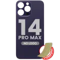 Back Glass With 3M Adhesive For iPhone 14 Pro Max (No Logo / Large Camera Hole) (Deep Purple)
