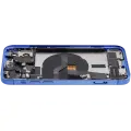 Back Housing W/ Charging Port Flex & Small Parts  For iPhone 12 (US Version) (Used OEM Pull: Grade A) (Blue)