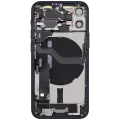 Back Housing W/ Charging Port Flex & Small Parts  For iPhone 12 Mini (US Version) (Used OEM Pull: Grade A) (Black)