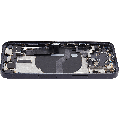 Back Housing W/ Charging Port Flex & Small Parts  For iPhone 12 Mini (US Version) (Used OEM Pull: Grade A) (Black)