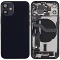 Back Housing W/ Charging Port Flex & Small Parts  For iPhone 12 Mini (US Version) (Used OEM Pull: Grade C) (Black)