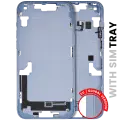 Mid-Frame Housing  W/ Small Parts For iPhone 14 Plus (EU / Global Version) (Used OEM Pull: Grade C) (Blue)