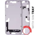 Mid-Frame Housing  W/ Small Parts For iPhone 14 Plus (EU / Global Version) (Used OEM Pull: Grade C) (Purple)