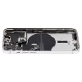 Back Housing W/ Small Parts For iPhone 14 Pro (US Version) (Used OEM Pull: Grade B) (Silver)