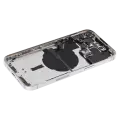 Back Housing W/ Small Parts For iPhone 14 Pro Max (US Version) (Used OEM Pull: Grade C) (Silver)