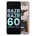 OLED Assembly With Frame For Motorola Razr / Razr 60 (XT2553 / 2025) (Genuine OEM) (Parfait Pink) 