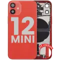 Back Housing W/ Charging Port Flex & Small Parts  For iPhone 12 Mini (US Version) (Used OEM Pull: Grade B) (Red)