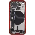 Back Housing W/ Charging Port Flex & Small Parts  For iPhone 12 Mini (US Version) (Used OEM Pull: Grade B) (Red)