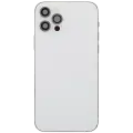 Back Housing W/ Charging Port Flex & Small Parts  For iPhone 12 Pro (US Version) (Used OEM Pull: Grade A) (Silver)