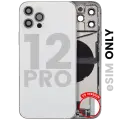 Back Housing W/ Charging Port Flex & Small Parts  For iPhone 12 Pro (US Version) (Used OEM Pull: Grade C) (Silver)