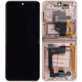 Inner OLED Assembly With Frame For Samsung Galaxy Z Flip 4 5G (US & International Version) (Refurbished) (Pink Gold)