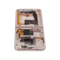 Inner OLED Assembly With Frame Compatible For Samsung Galaxy Z Flip 4 5G (F721) (US & International Version) (Aftermarket Plus) (Pink Gold)