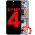 Inner OLED Assembly With Frame Compatible For Samsung Galaxy Z Flip 4 5G (F721) (US & International Version) (Aftermarket Plus) (Blue)