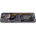 Inner OLED Assembly With Frame Compatible For Samsung Galaxy Z Flip 4 5G (F721) (US & International Version) (Aftermarket) (Graphite)