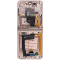 Inner OLED Assembly With Frame Compatible For Samsung Galaxy Z Flip 4 5G (F721) (US & International Version) (Aftermarket) (Pink Gold)