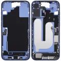 Mid-Frame Housing  W/ Charging Port Flex & Small Parts  For iPhone 16 Plus (US Version) (Used OEM Pull: Grade A) (Ultramarine)