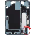 Mid-Frame Housing  W/ Charging Port Flex & Small Parts  For iPhone 16 Plus (US Version) (Used OEM Pull: Grade C) (Teal)