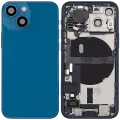 Back Housing W/ Charging Port Flex & Small Parts  For iPhone 13 Mini (EU / Global Version) (Used OEM Pull: Grade A) (Blue)