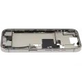 Mid-Frame Housing  W/ Charging Port Flex & Small Parts  For iPhone 16 Pro (EU / Global Version) (Used OEM Pull: Grade B) (Natural Titanium)