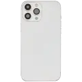 Back Housing W/ Charging Port Flex & Small Parts  For iPhone 13 Pro Max (EU / Global Version) (Used OEM Pull: Grade A) (Silver)