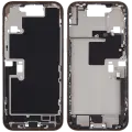 Mid-Frame Housing  W/ Charging Port Flex & Small Parts  For iPhone 16 Pro Max (US Version) (Used OEM Pull: Grade A) (Desert Titanium)