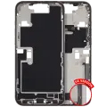 Mid-Frame Housing  W/ Charging Port Flex & Small Parts  For iPhone 16 Pro Max (US Version) (Used OEM Pull: Grade A) (Natural Titanium)