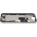 Mid-Frame Housing  W/ Charging Port Flex & Small Parts  For iPhone 16 Pro Max (US Version) (Used OEM Pull: Grade A) (Natural Titanium)