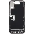 Mid-Frame Housing  W/ Charging Port Flex & Small Parts  For iPhone 16 Pro Max (US Version) (Used OEM Pull: Grade A) (White Titanium)