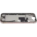 Mid-Frame Housing  W/ Charging Port Flex & Small Parts  For iPhone 16 Pro Max (US Version) (Used OEM Pull: Grade B) (Desert Titanium)