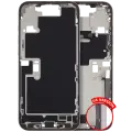 Mid-Frame Housing  W/ Charging Port Flex & Small Parts  For iPhone 16 Pro Max (US Version) (Used OEM Pull: Grade B) (Natural Titanium)
