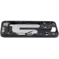 Mid-Frame Housing  W/ Charging Port Flex & Small Parts  For iPhone 16 Plus (US Version) (Used OEM Pull: Grade C) (Black)