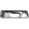 Mid-Frame Housing  W/ Charging Port Flex & Small Parts  For iPhone 15 Pro Max (EU / Global Version) (Used OEM Pull: Grade C) (Natural Titanium)