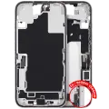 Mid-Frame Housing  W/ Charging Port Flex & Small Parts  For iPhone 16 (EU / Global Version) (Used OEM Pull: Grade A) (White)