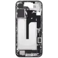Mid-Frame Housing  W/ Charging Port Flex & Small Parts  For iPhone 16 (EU / Global Version) (Used OEM Pull: Grade A) (White)