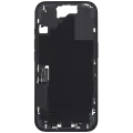 Mid-Frame Housing  W/ Charging Port Flex & Small Parts  For iPhone 16 (US Version) (Used OEM Pull: Grade A) (Black)