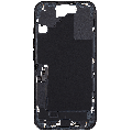 Mid-Frame Housing  W/ Charging Port Flex & Small Parts  For iPhone 16 (US Version) (Used OEM Pull: Grade B) (Black)