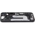 Mid-Frame Housing  W/ Charging Port Flex & Small Parts  For iPhone 16 Plus (US Version) (Used OEM Pull: Grade A) (Black)