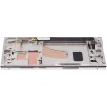 OLED Assembly With Frame For Samsung Galaxy S23 Ultra (US & International) (Aftermarket Plus) (120Hz) (Cream)