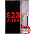 OLED Assembly With Frame For Samsung Galaxy S23 Ultra (US & International) (Aftermarket Plus) (Lavender)