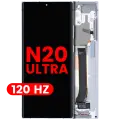 OLED Assembly With Frame For Samsung Galaxy Note 20 Ultra 5G (Aftermarket Plus) (120Hz) (Mystic White)