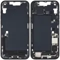 Mid-Frame Housing  W/ Charging Port Flex & Small Parts  For iPhone 14 Plus (US Version) (Used OEM Pull: Grade A) (Midnight)