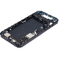 Mid-Frame Housing  W/ Charging Port Flex & Small Parts  For iPhone 14 Plus (US Version) (Used OEM Pull: Grade A) (Midnight)